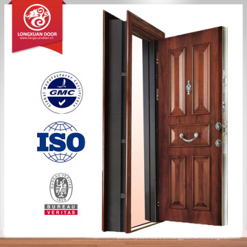 Última puerta de acero de diseño puerta interior de madera a la venta